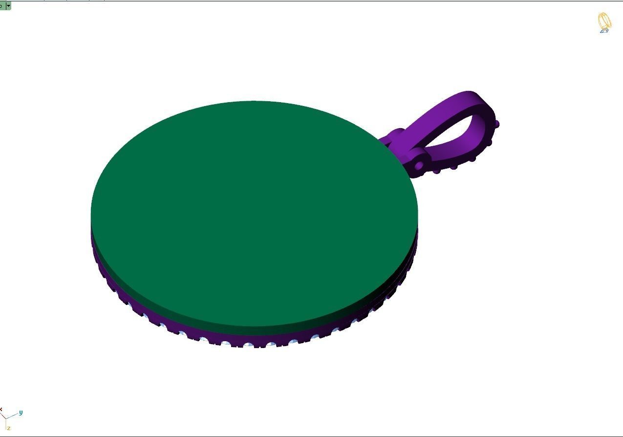 Custom Picture Pendant with Diamond - Memory Frame Pendant 3D print model_10