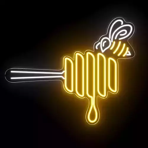 Honey Bee Neon Sign