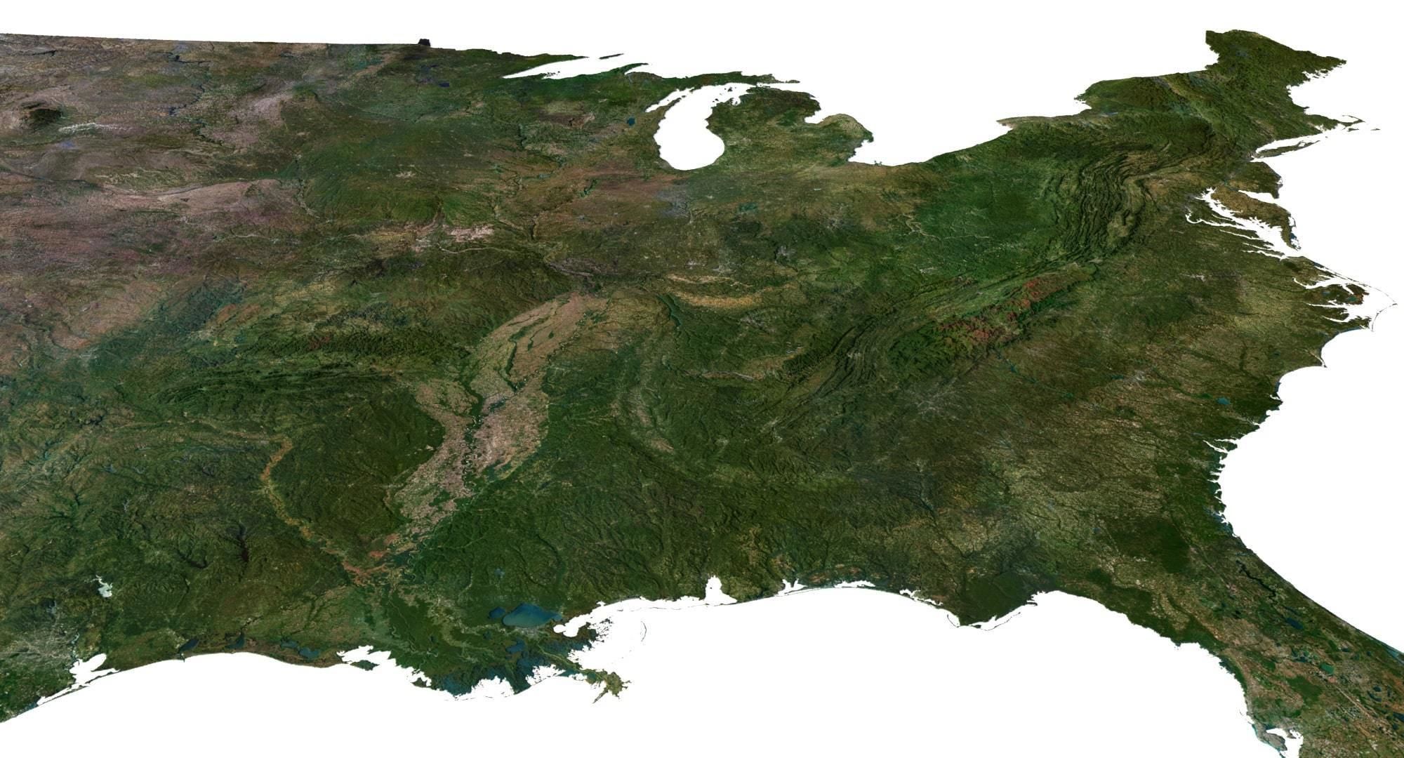 United States Terrain 3D Map 3D model_15