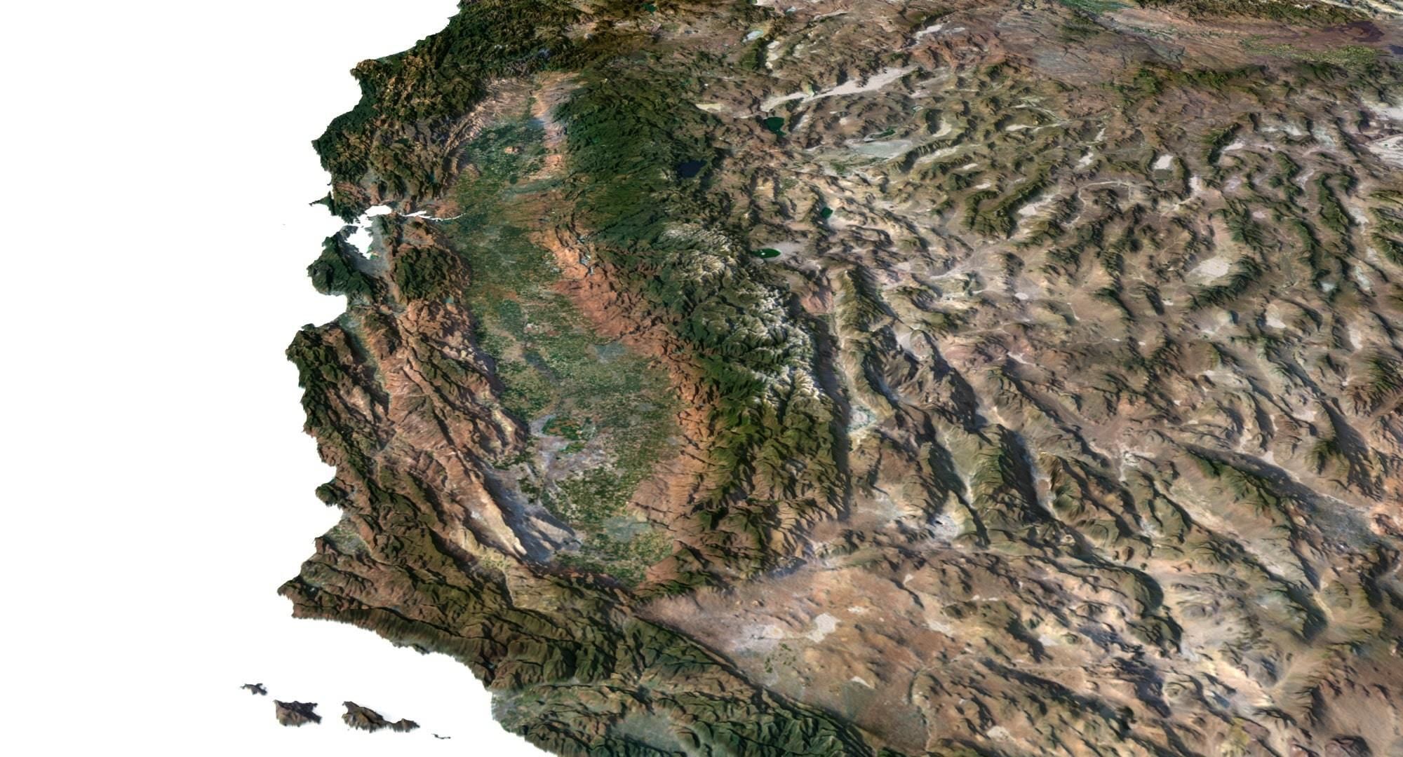 United States Terrain 3D Map 3D model_17