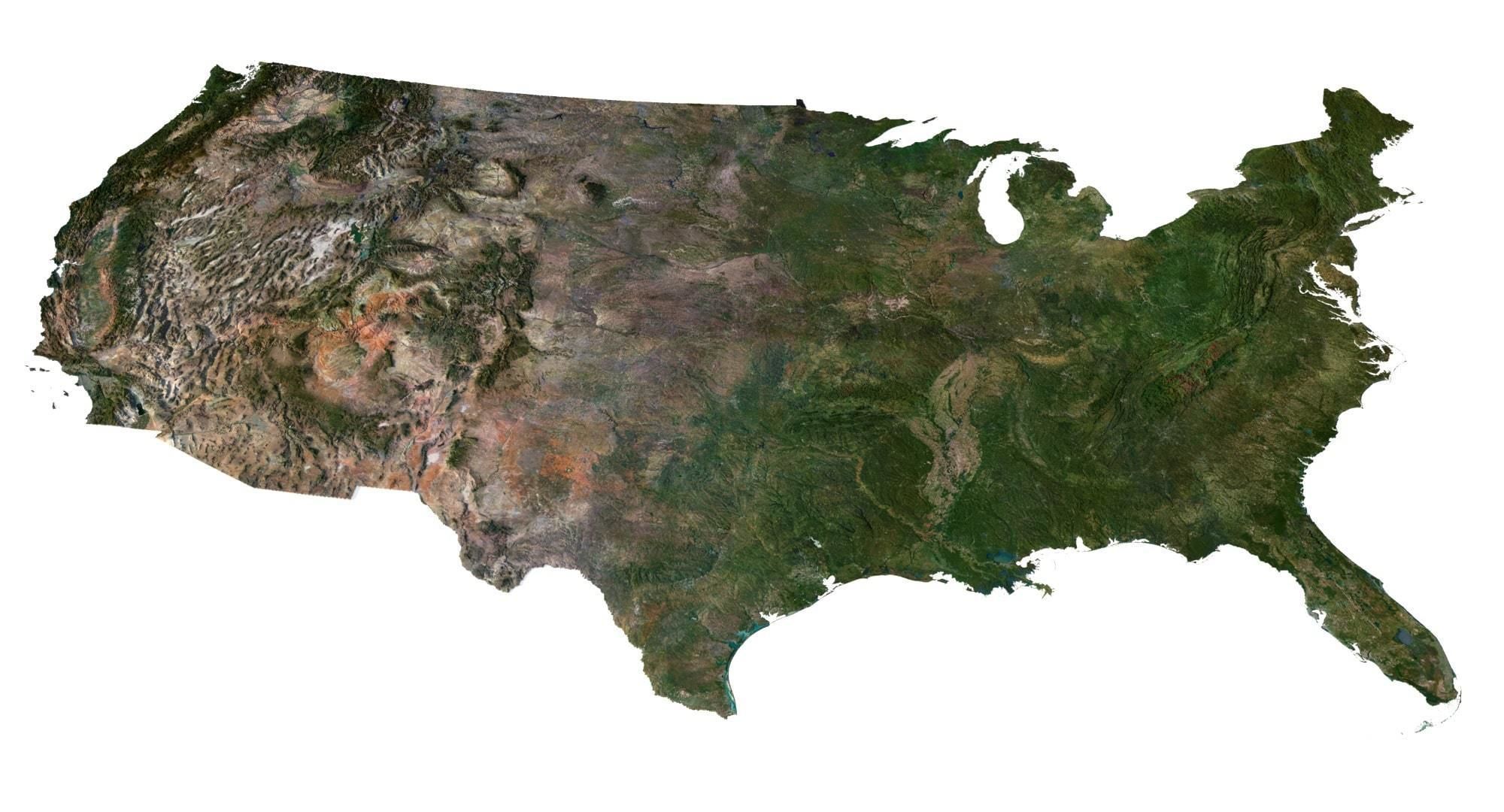 United States Terrain 3D Map 3D model_12