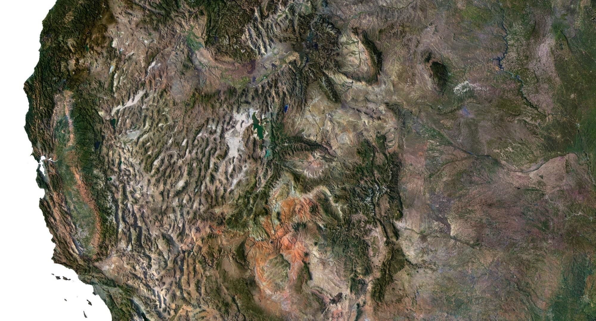 United States Terrain 3D Map 3D model_2