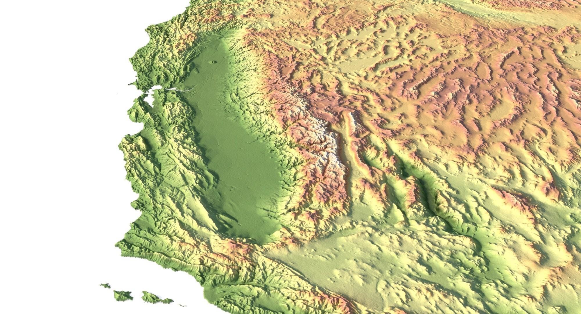 United States Terrain 3D Map 3D model_18