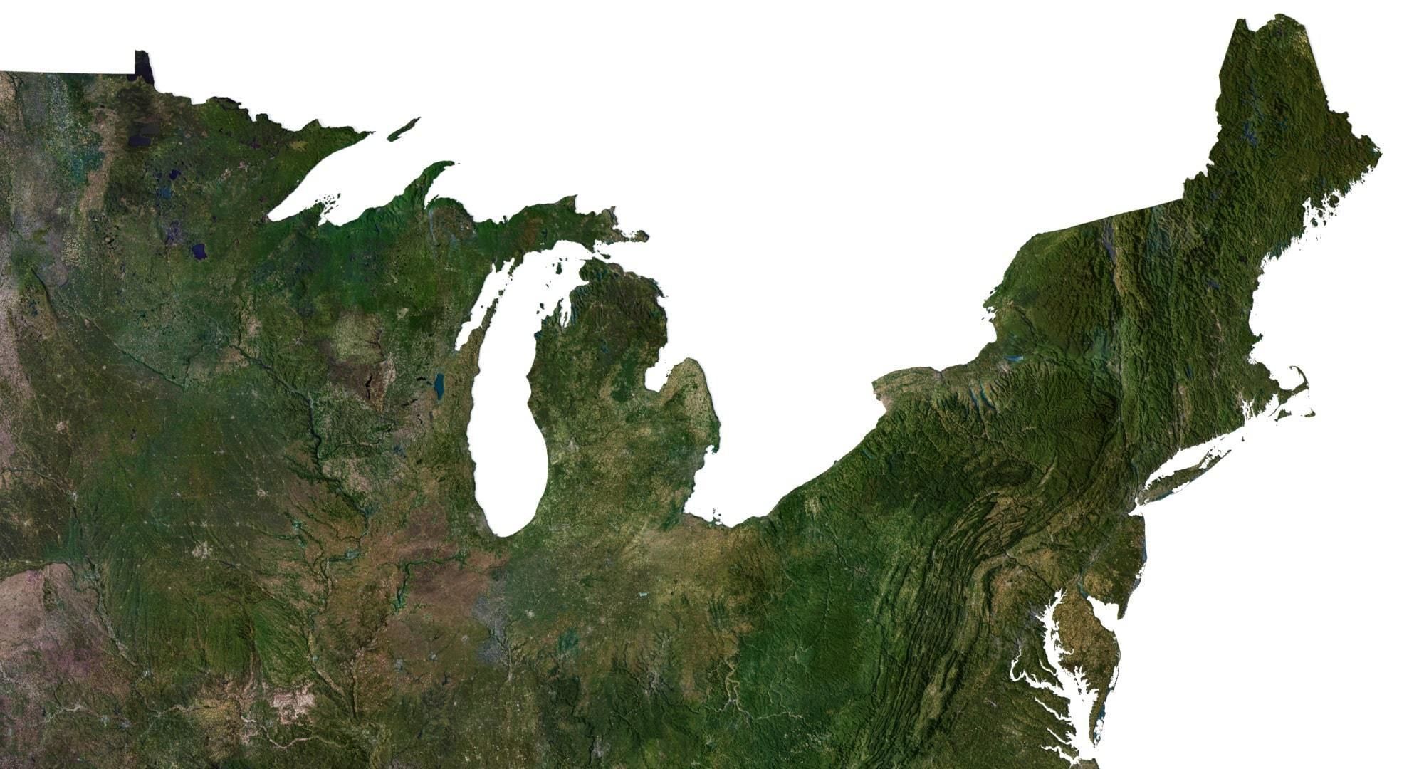 United States Terrain 3D Map 3D model_3