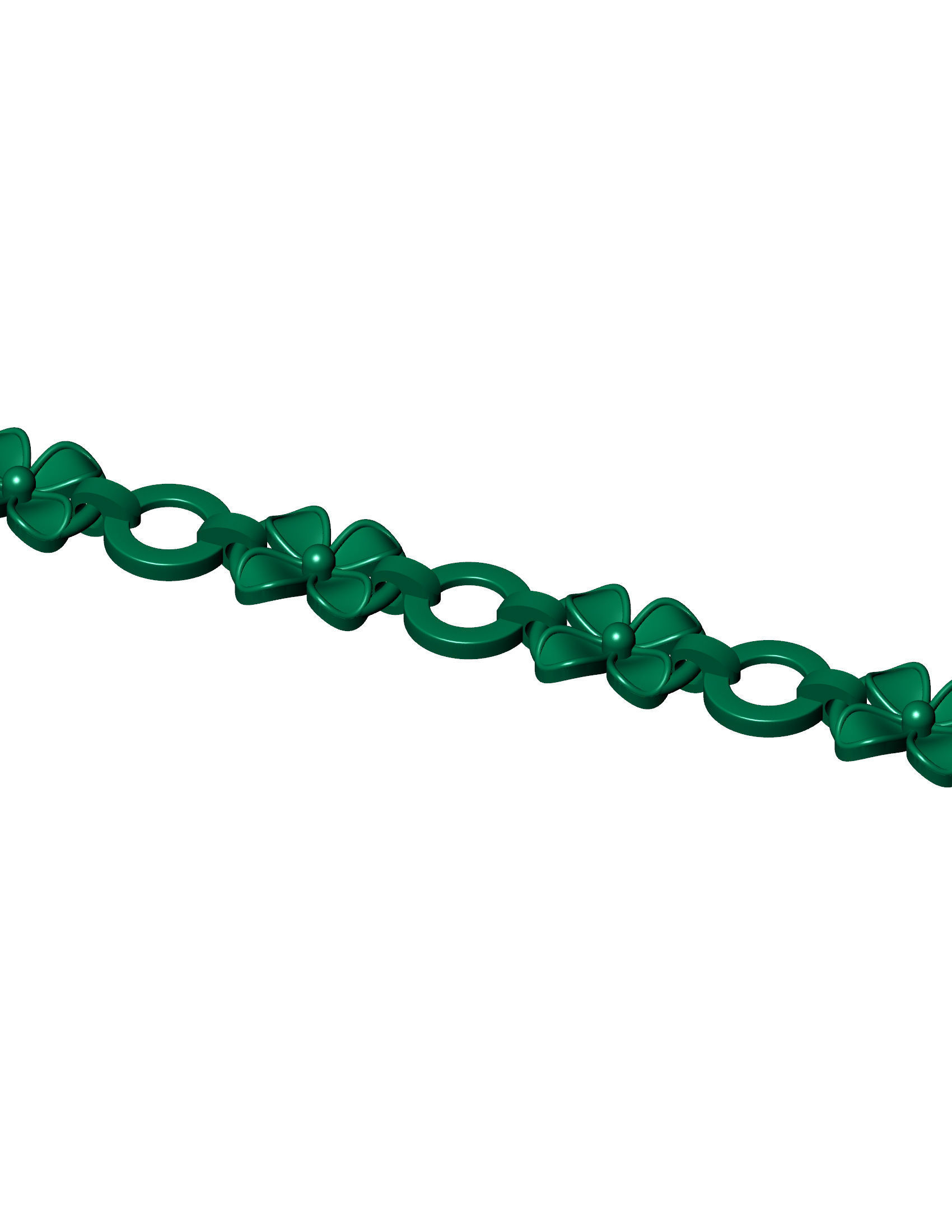 ladies 3d chain or necklace or bracelet 3d model 3D print model_4