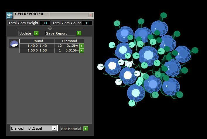 daimond nose pin  3D print model_14