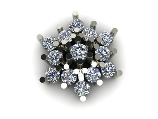 daimond nose pin  3D print model_7