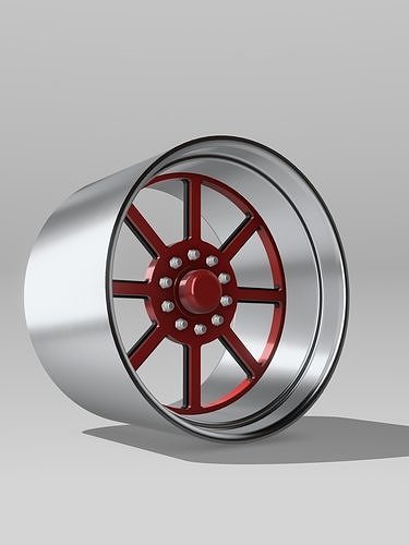 Swamper Mud Truck Wheels 40 inch Chaser 3D print model