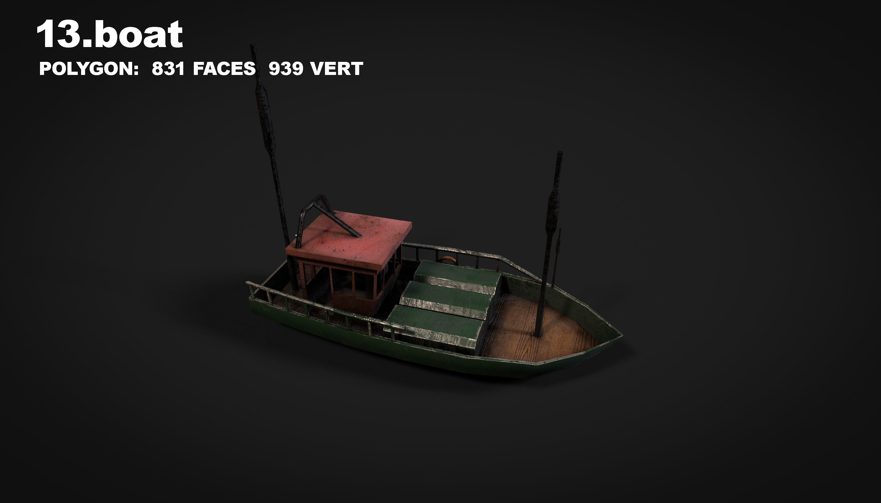 15 in 1 navy  destroyer  frigate  submarine speedboat Low-poly 3D model_48