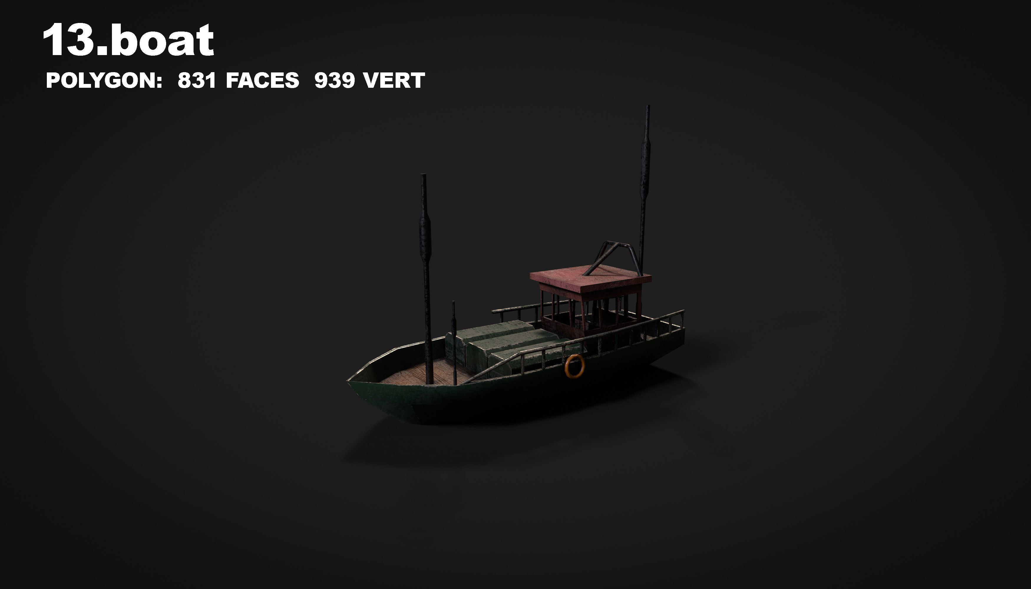 15 in 1 navy  destroyer  frigate  submarine speedboat Low-poly 3D model_45