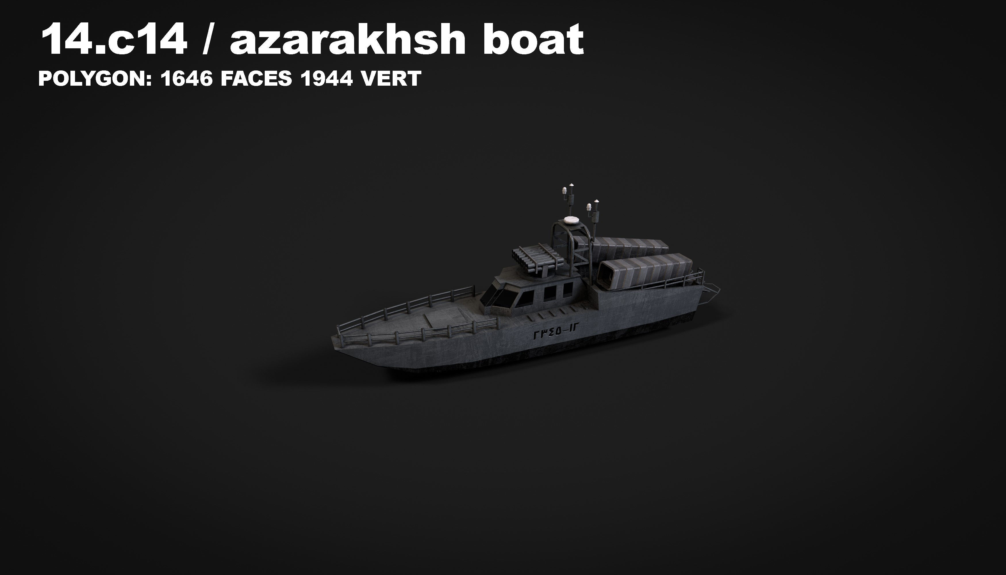 15 in 1 navy  destroyer  frigate  submarine speedboat Low-poly 3D model_49
