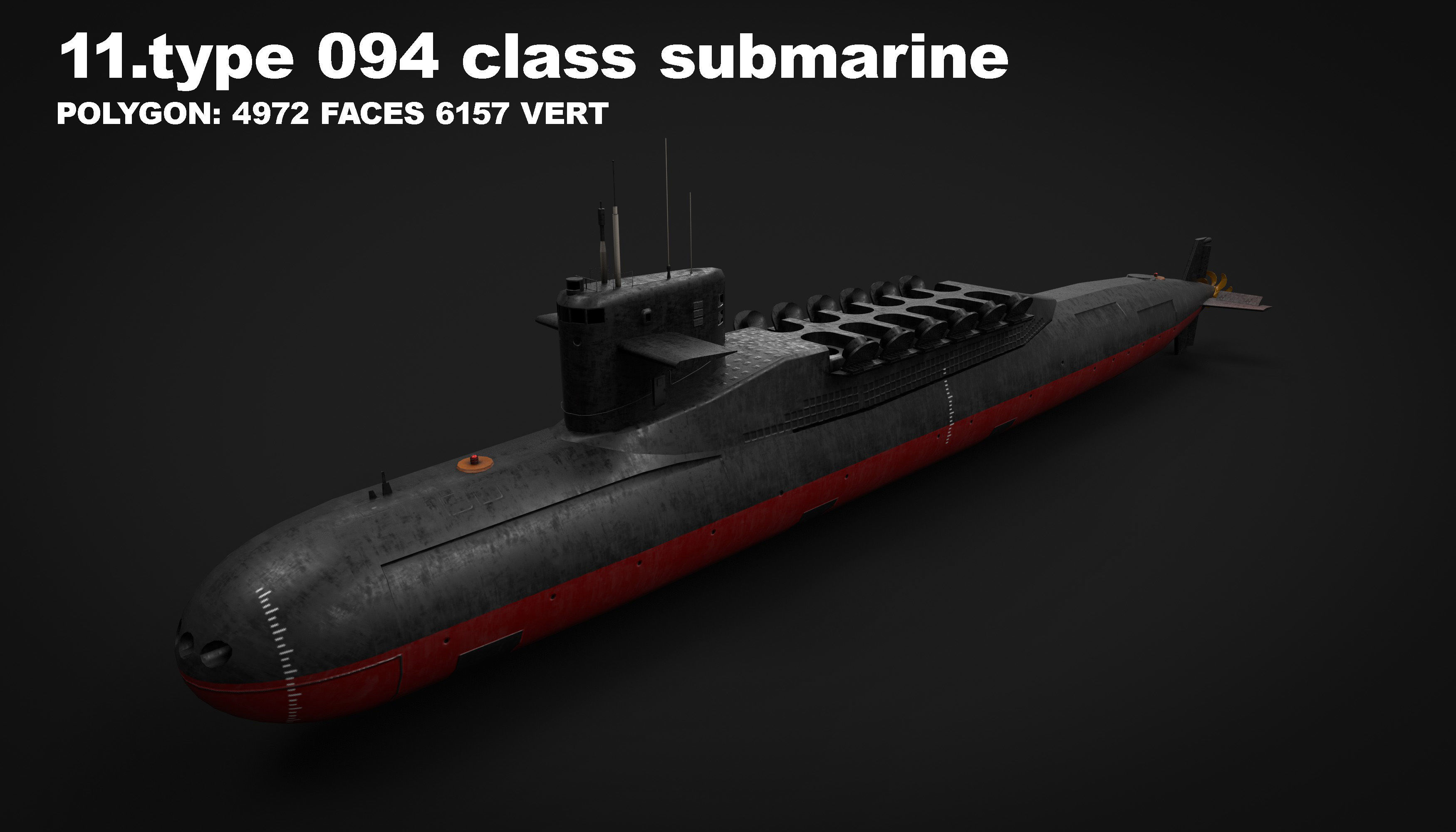 15 in 1 navy  destroyer  frigate  submarine speedboat Low-poly 3D model_38