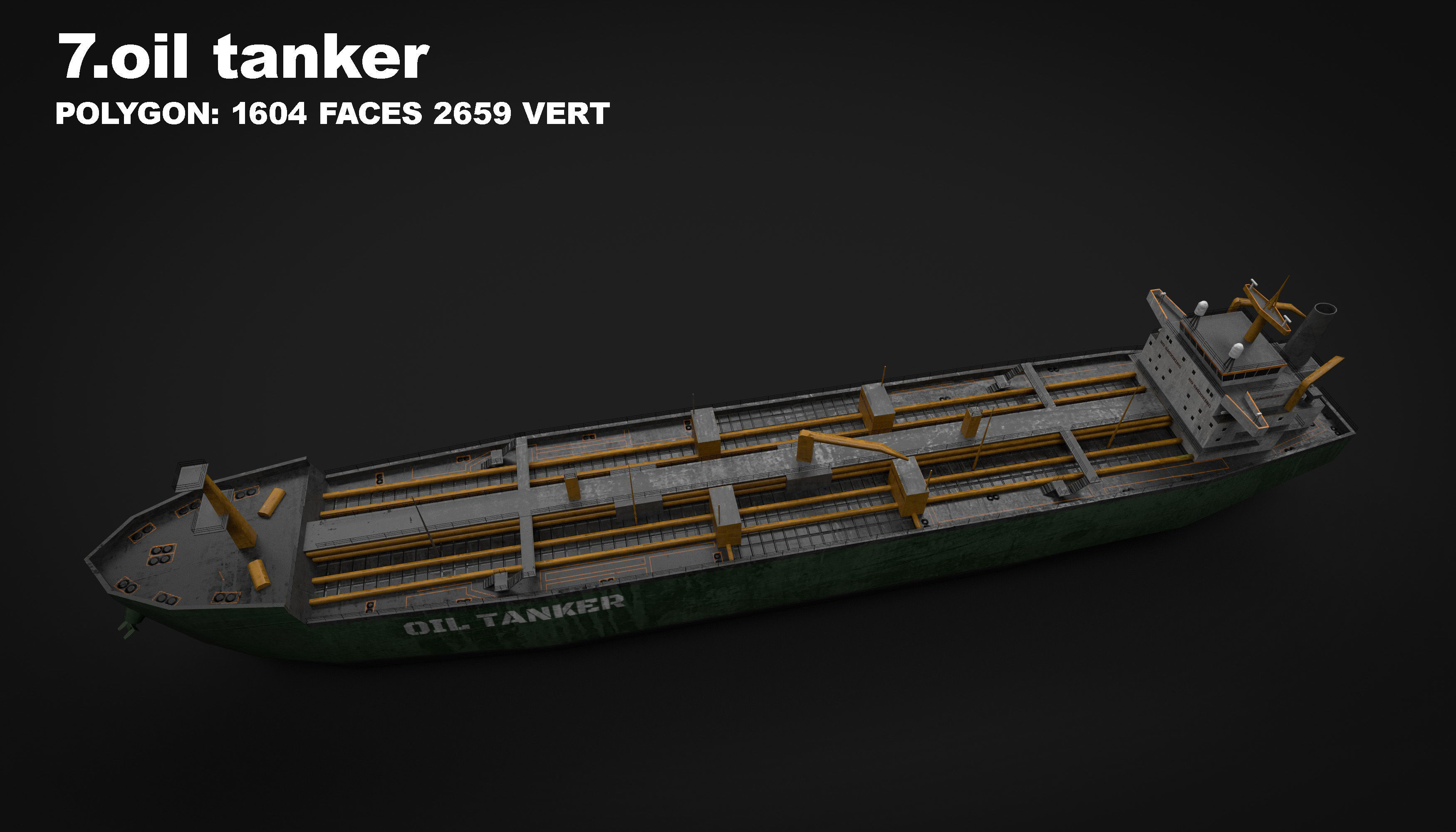 15 in 1 navy  destroyer  frigate  submarine speedboat Low-poly 3D model_26