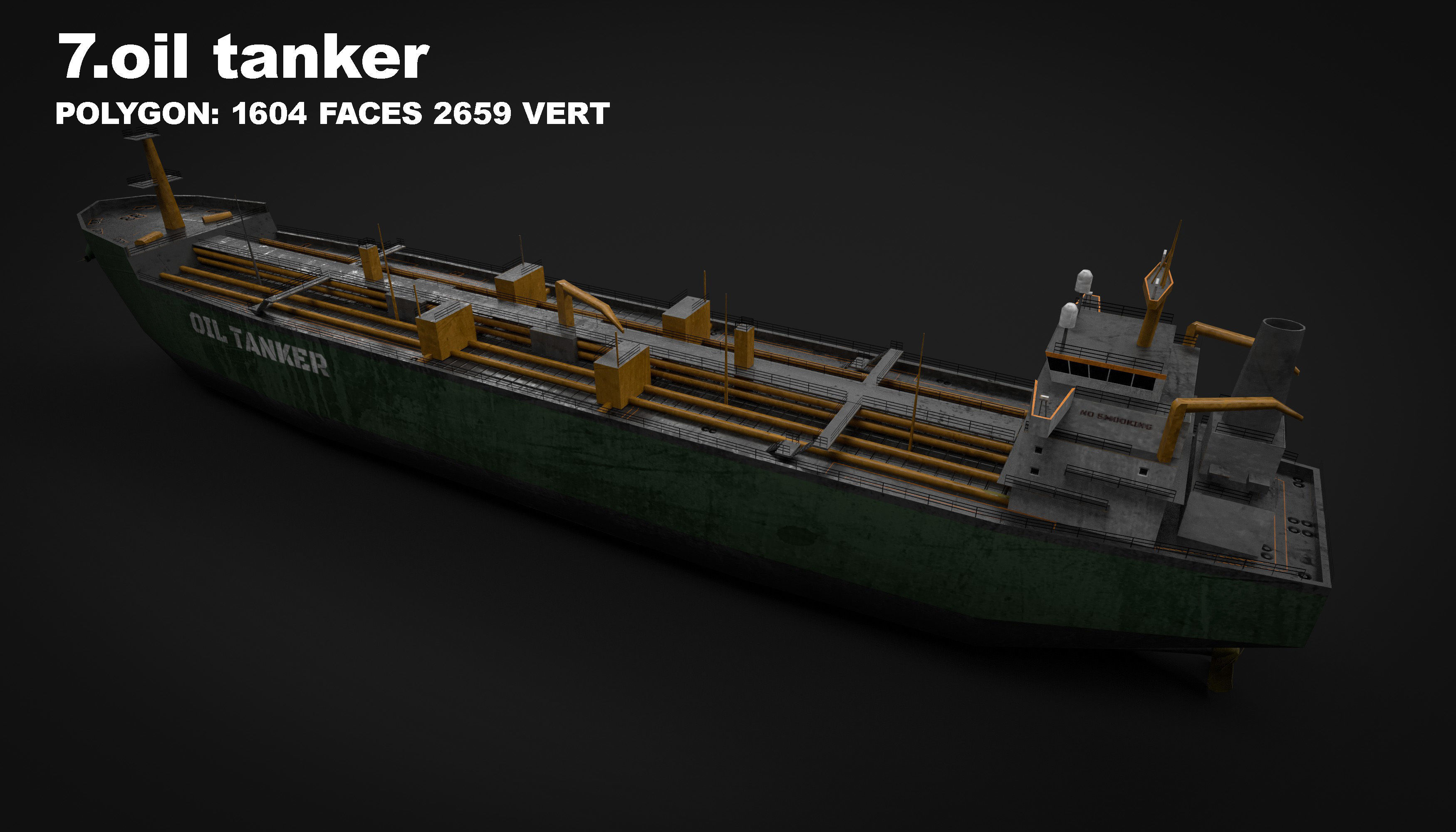 15 in 1 navy  destroyer  frigate  submarine speedboat Low-poly 3D model_25