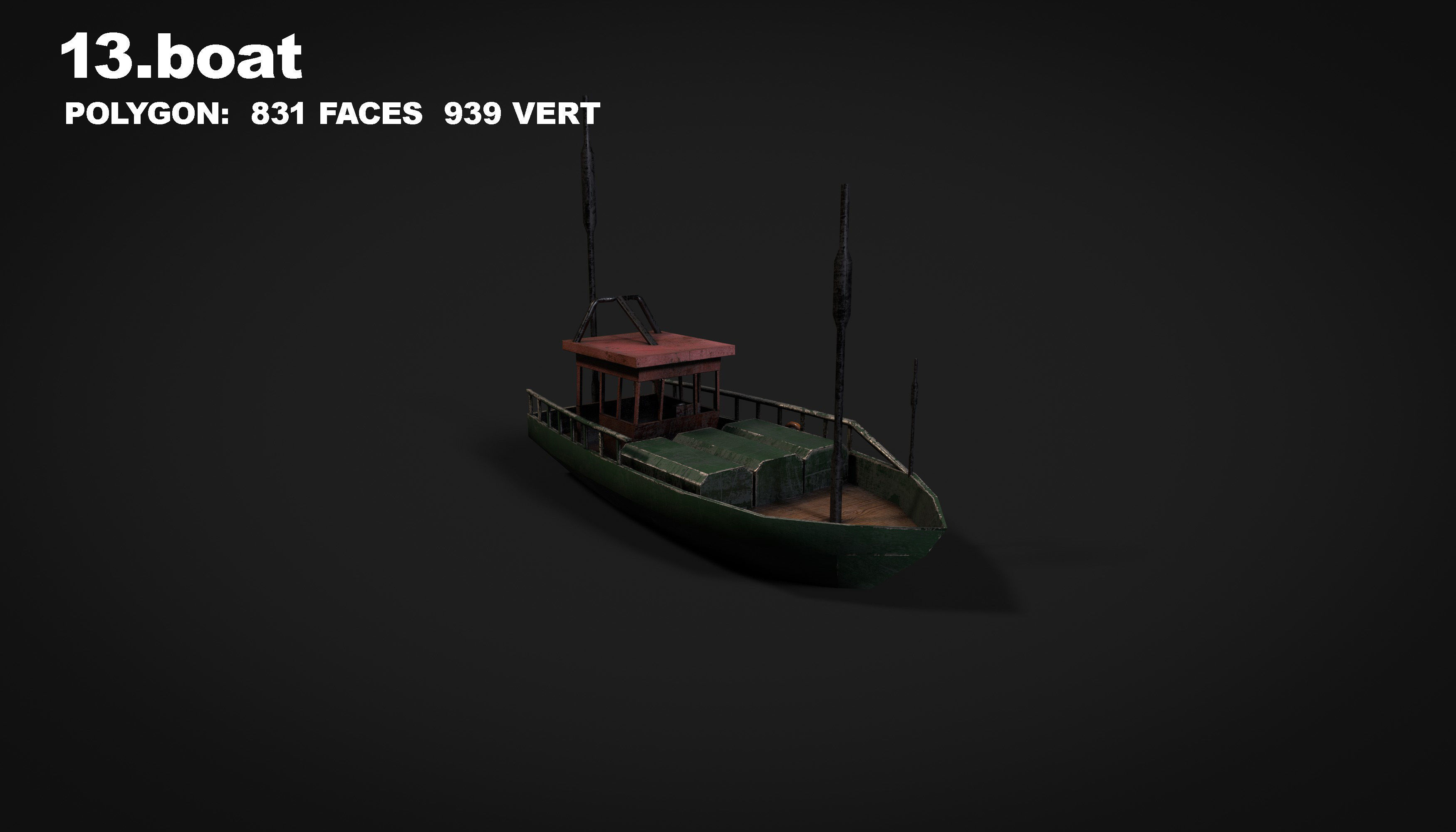 15 in 1 navy  destroyer  frigate  submarine speedboat Low-poly 3D model_47