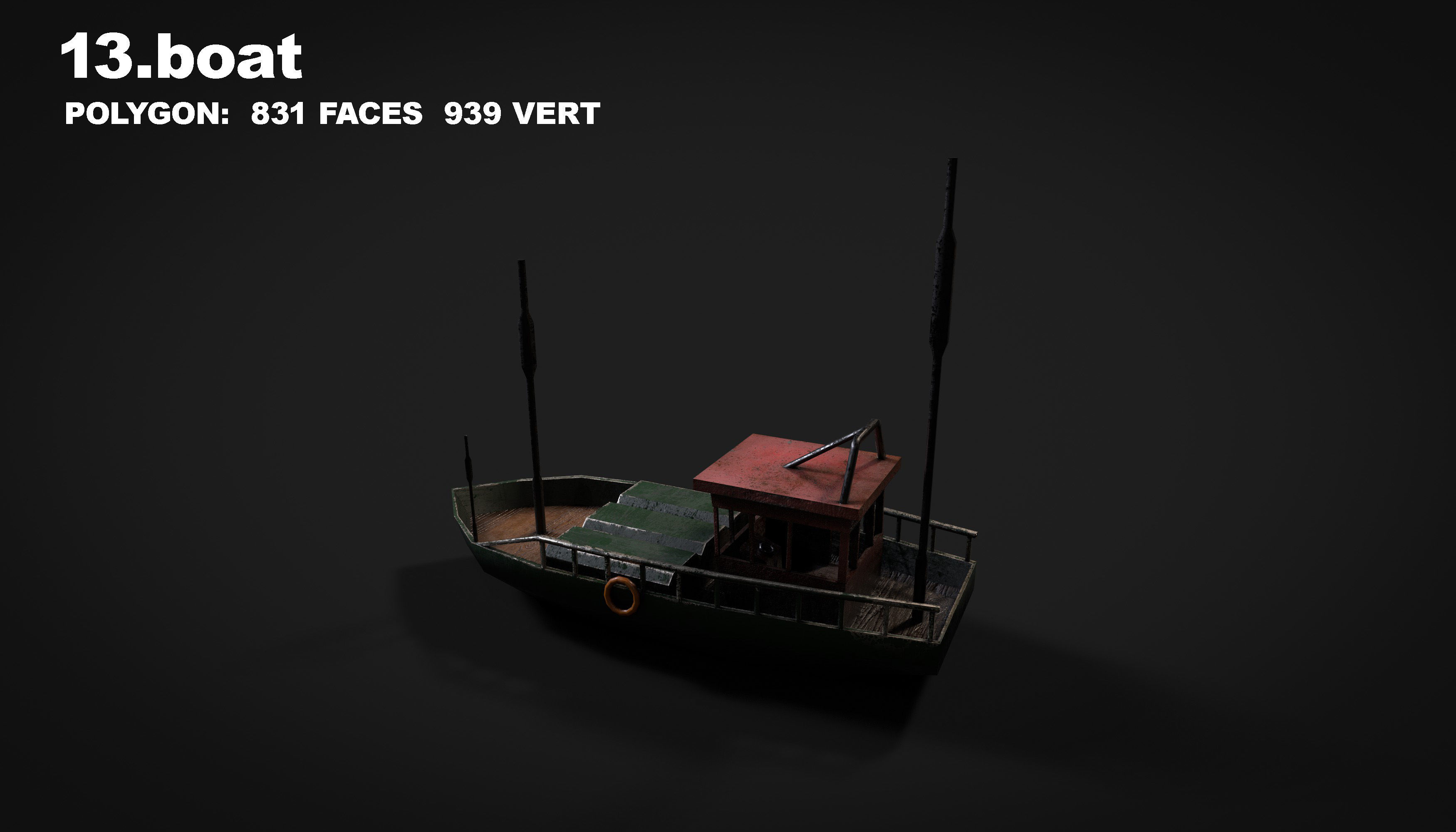 15 in 1 navy  destroyer  frigate  submarine speedboat Low-poly 3D model_46