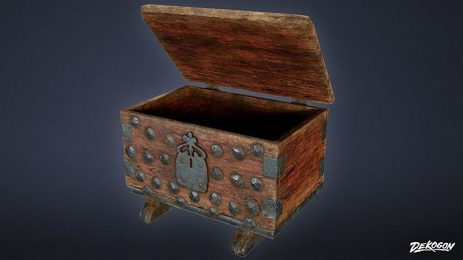 MEDIEVAL - Small Chest 01 - LOW POLY Low-poly 3D model