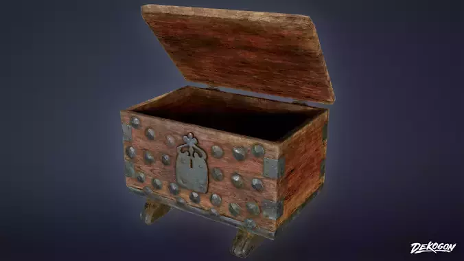 MEDIEVAL - Small Chest 01 - LOW POLY