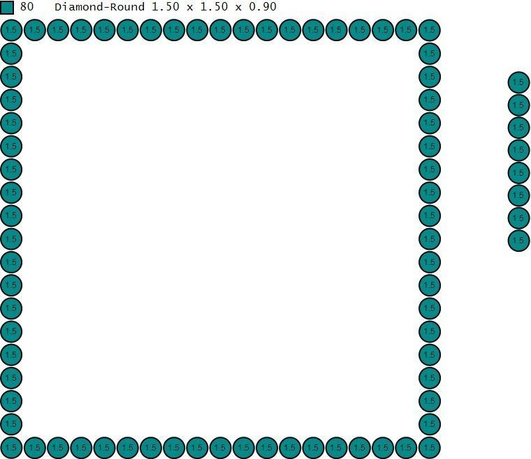 Custom Picture Pendant with Diamond - Square Memory Pendant  3D print model_19