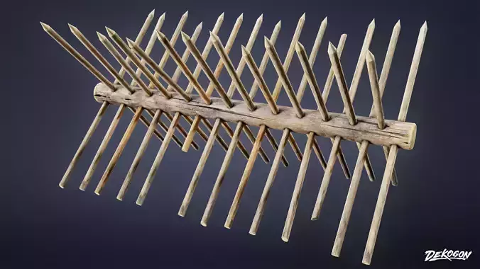 MEDIEVAL - Spikes 01 - LOW POLY