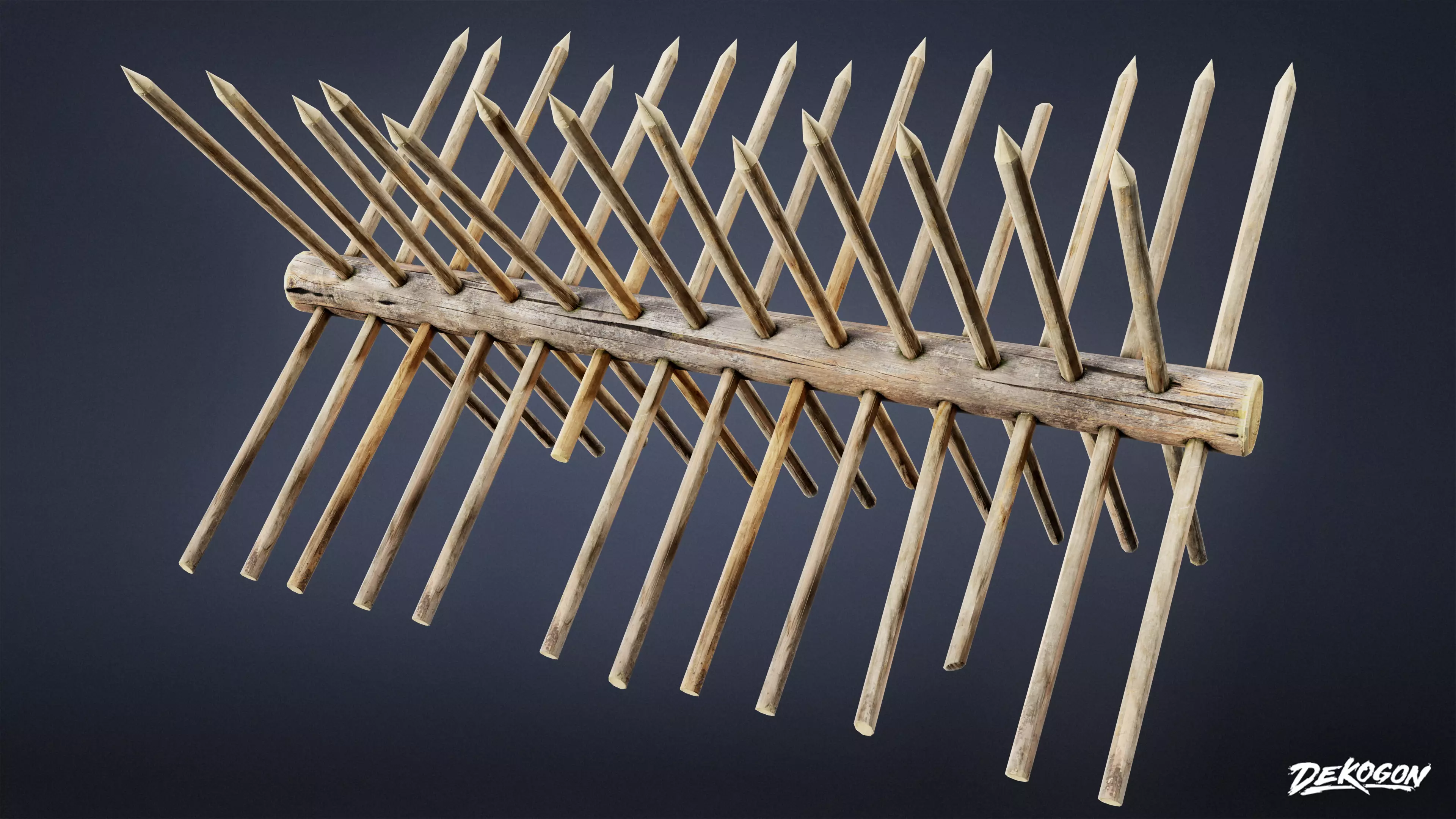 MEDIEVAL - Spikes 01 - LOW POLY Low-poly 3D model