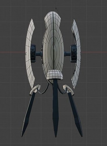 TURRET SCENE  Low-poly 3D model