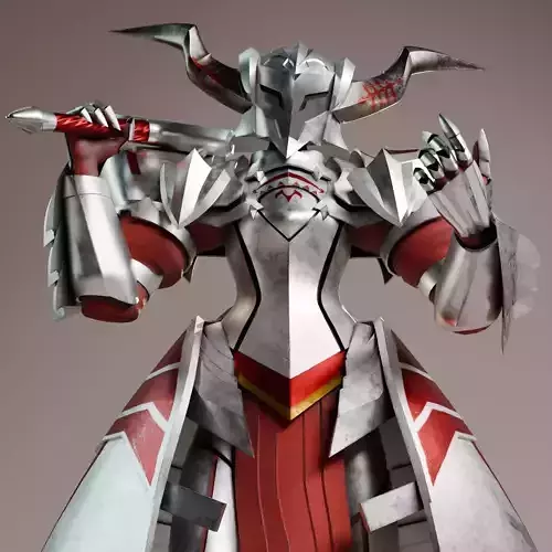 Knight Mordred from Fate series 3D model
