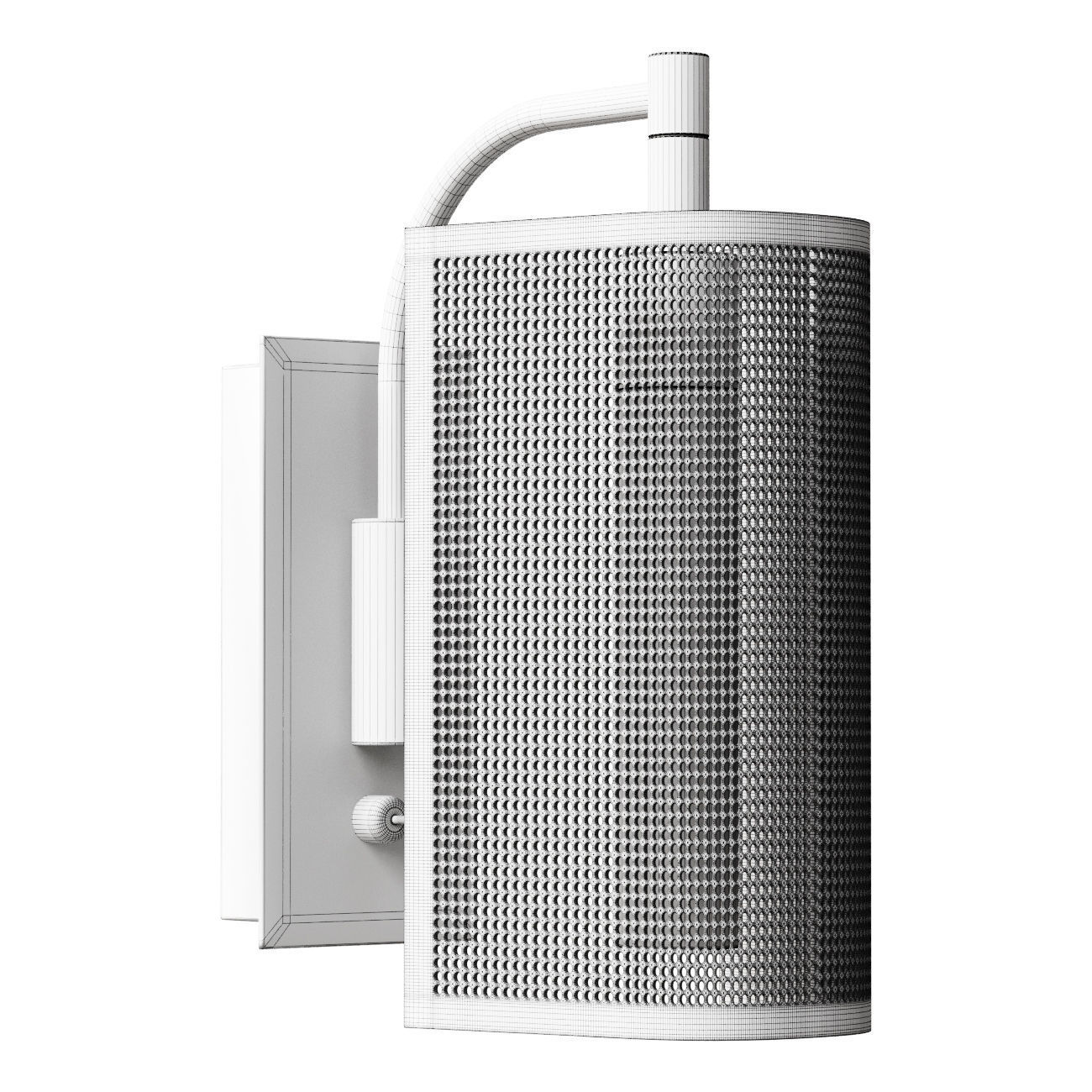 Wall lamp made of perforated metal Darja LaRedoute 3D model_1