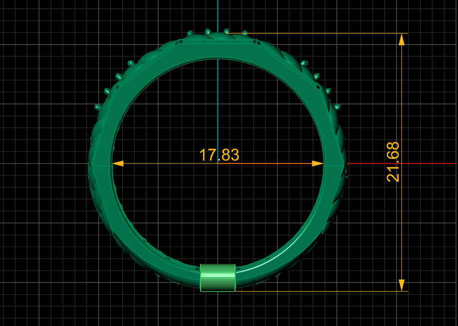 Multi-line-ring 3D print model_13