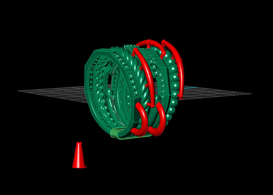 Multi-line-ring 3D print model_18
