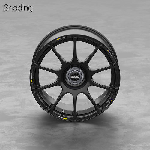 ATS GTR Centerlock Wheel 3D Model 3D model 6