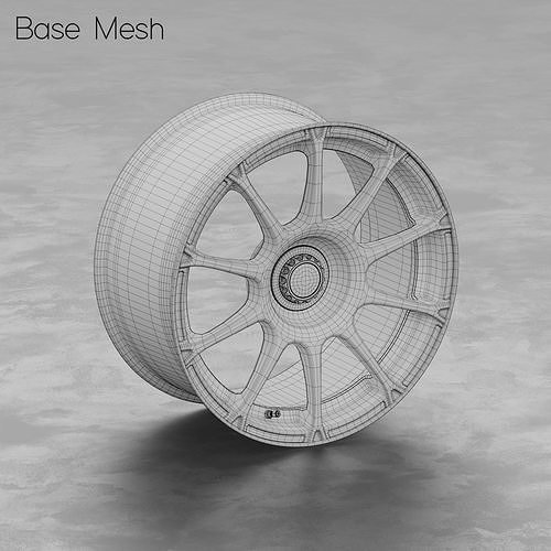 ATS GTR Centerlock Wheel 3D Model 3D model 2