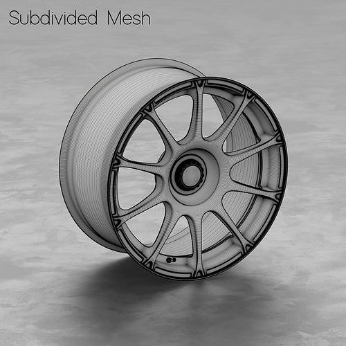 ATS GTR Centerlock Wheel 3D Model 3D model 3