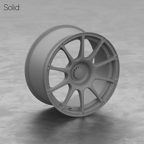 ATS GTR Centerlock Wheel 3D Model 3D model 4