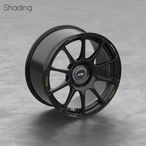 ATS GTR Centerlock Wheel 3D Model 3D model 5