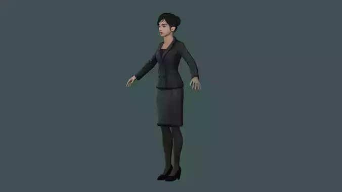 stylish fashion design women lady girl shirt boss lady women 3D model