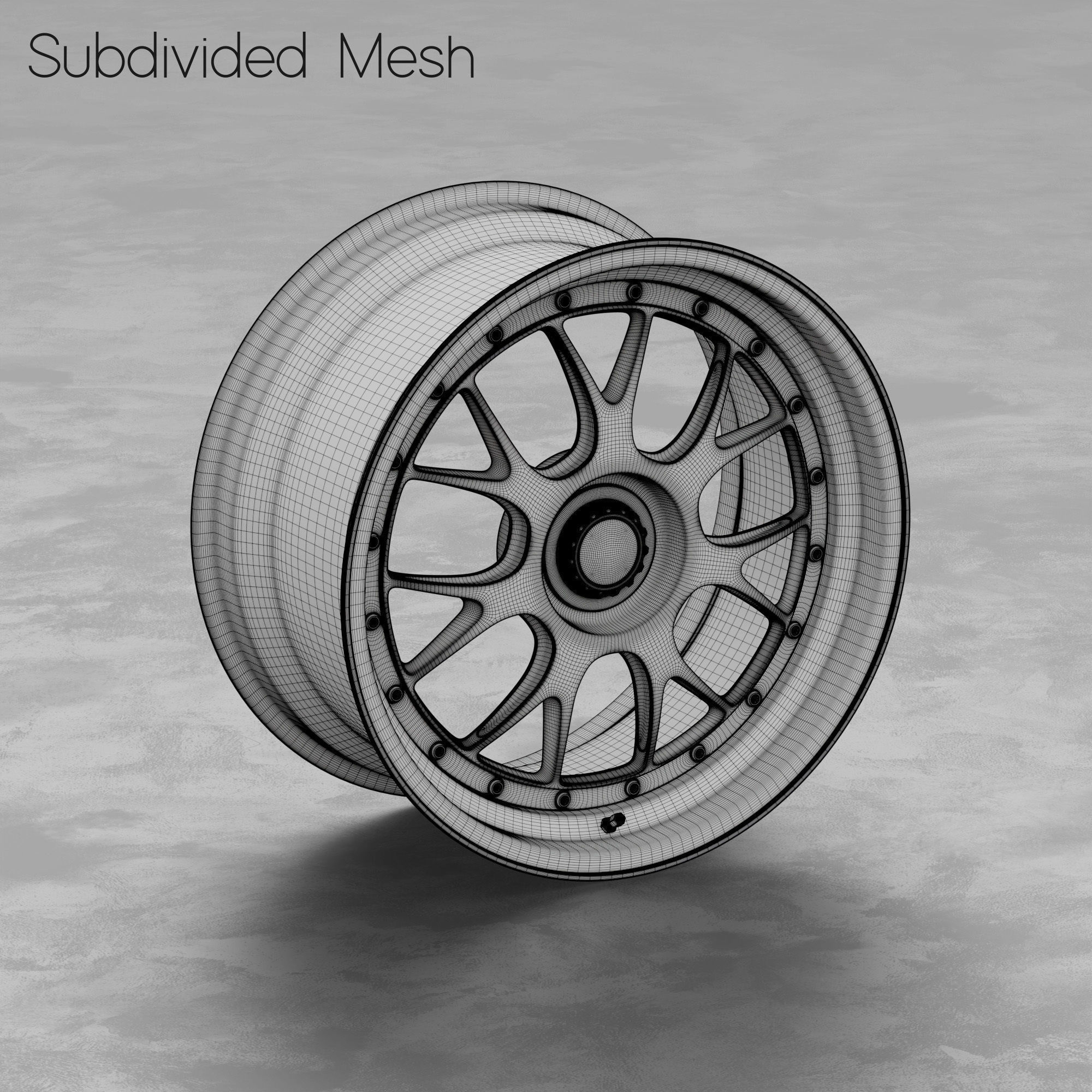BBS LM-R Centerlock Wheel 3D Model 3D model_2