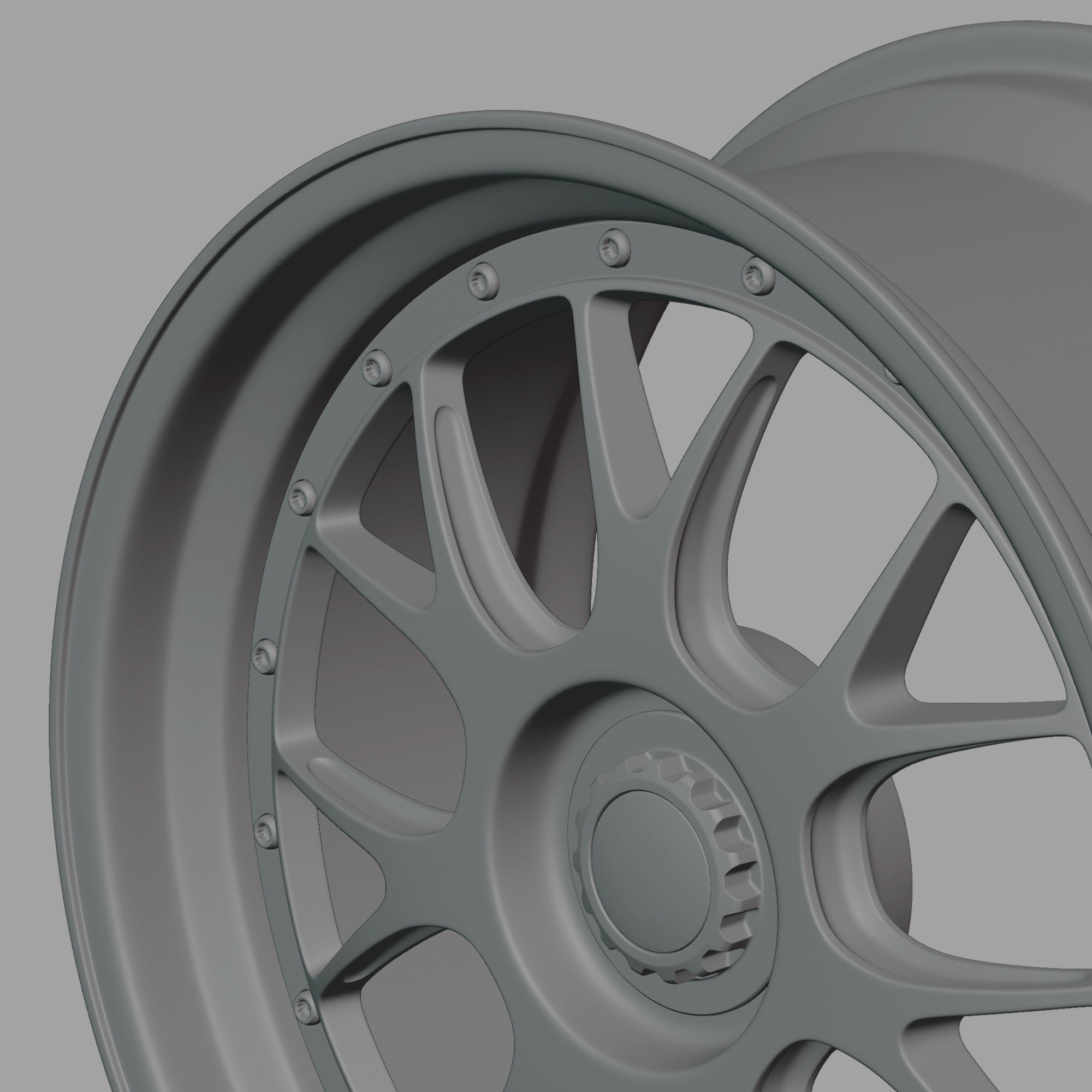 BBS LM-R Centerlock Wheel 3D Model 3D model_13