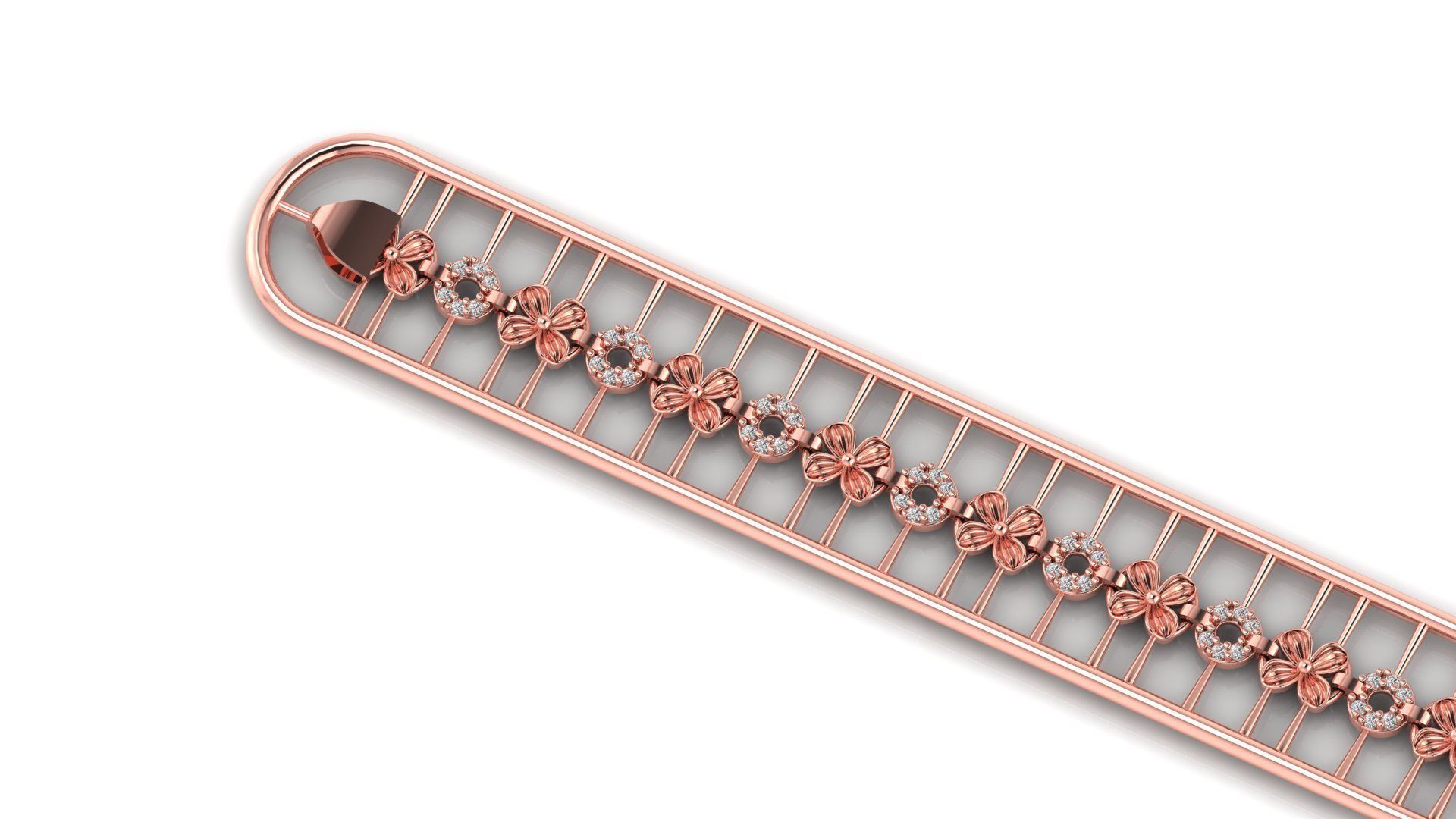 ladies 3d chain or necklace or bracelet 3d model 3D print model_2