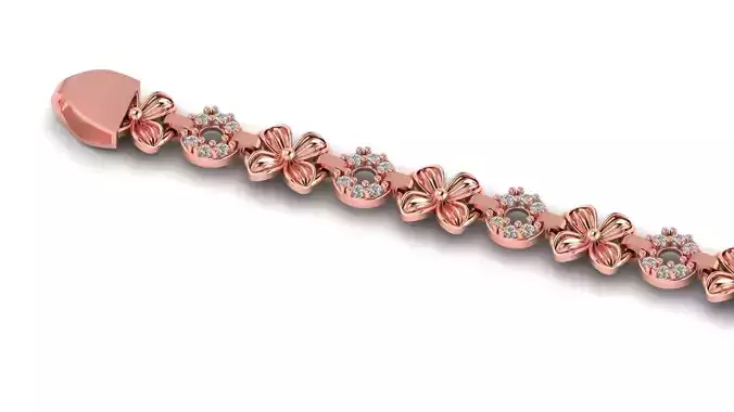 ladies 3d chain or necklace or bracelet 3d model 3D print model