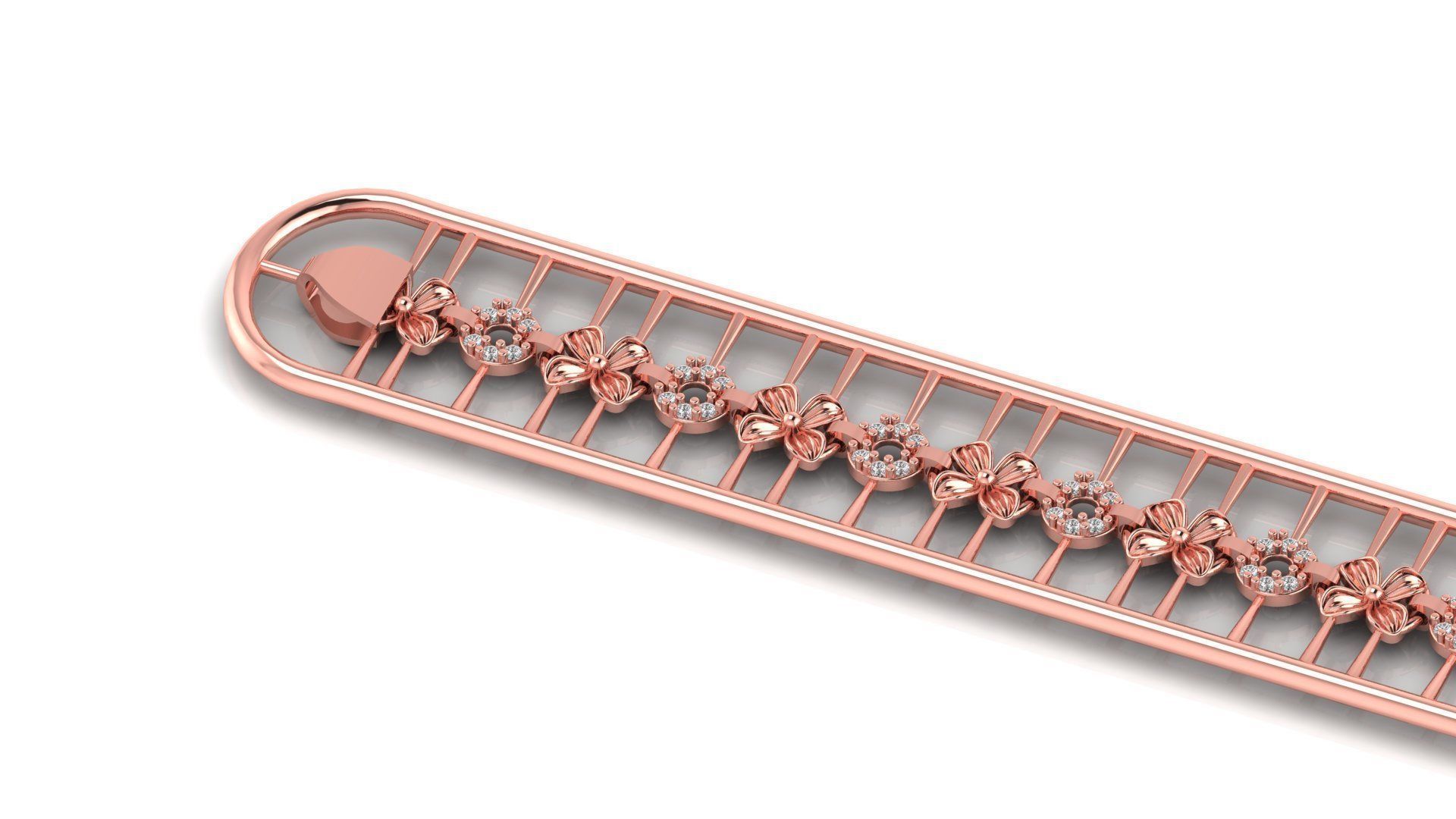 ladies 3d chain or necklace or bracelet 3d model 3D print model_3