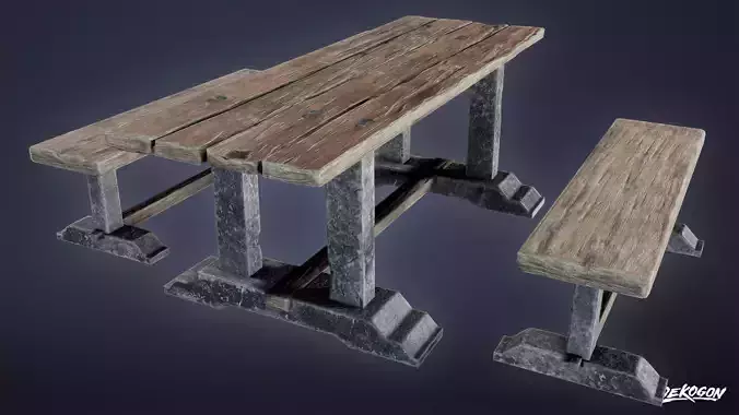 MEDIEVAL - Table 02 - LOW POLY