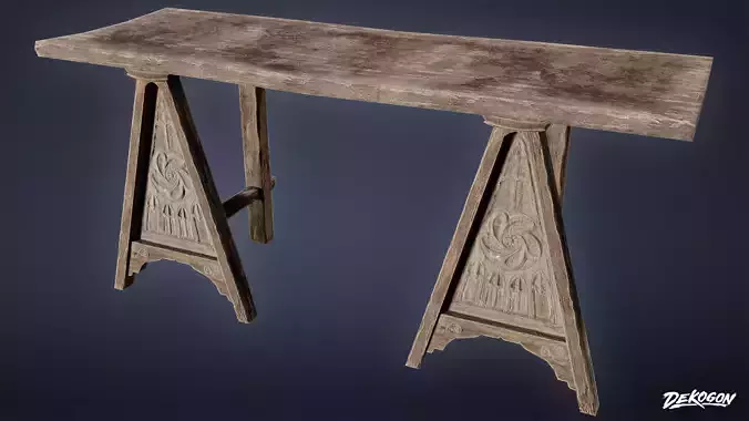 MEDIEVAL - Table 03 - LOW POLY