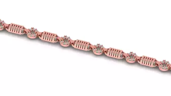 ladies 3d chain or necklace or bracelet 3d model 3D print model