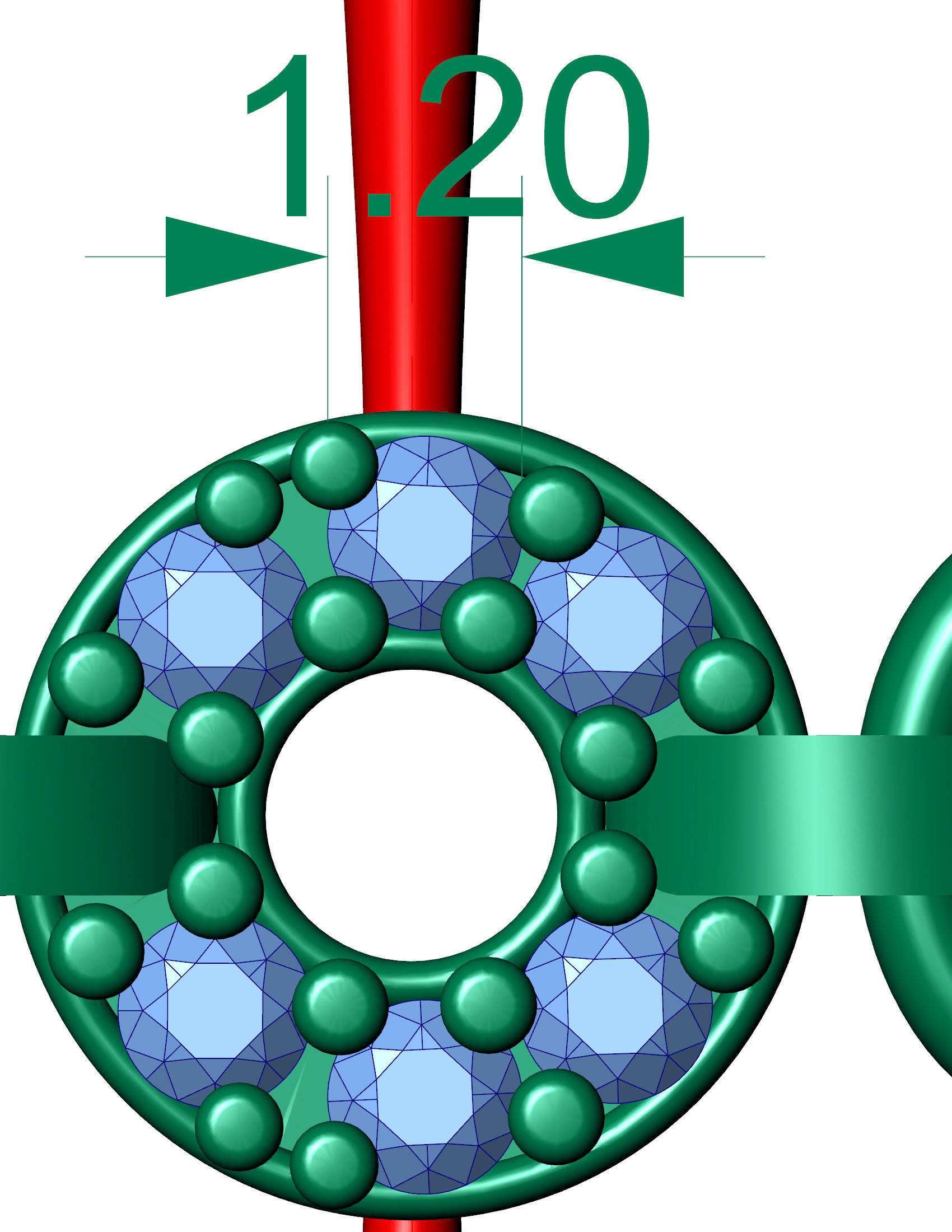 ladies 3d chain or necklace or bracelet 3d model 3D print model_4