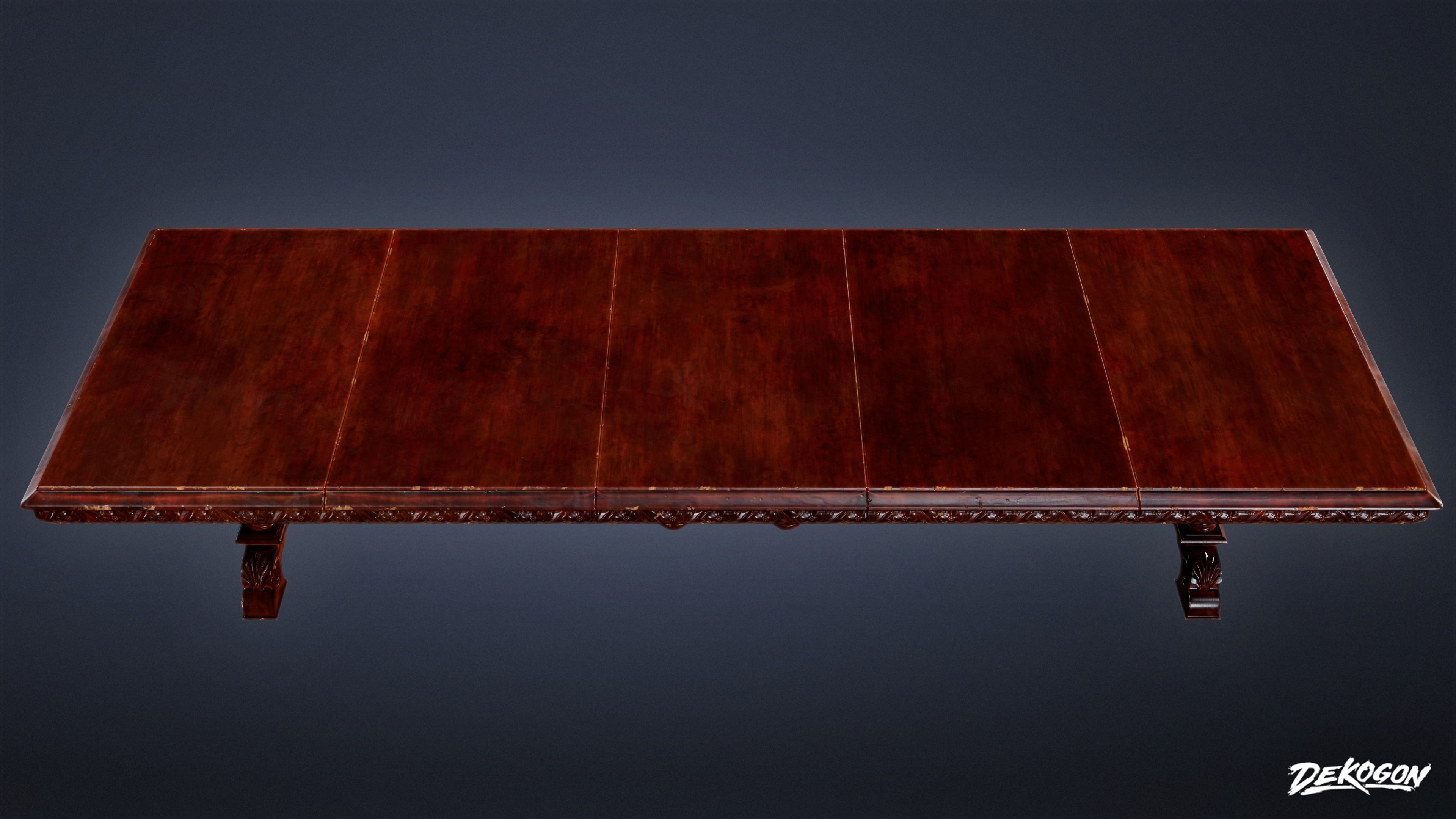 MEDIEVAL - Table 05 - LOW POLY Low-poly 3D model_3