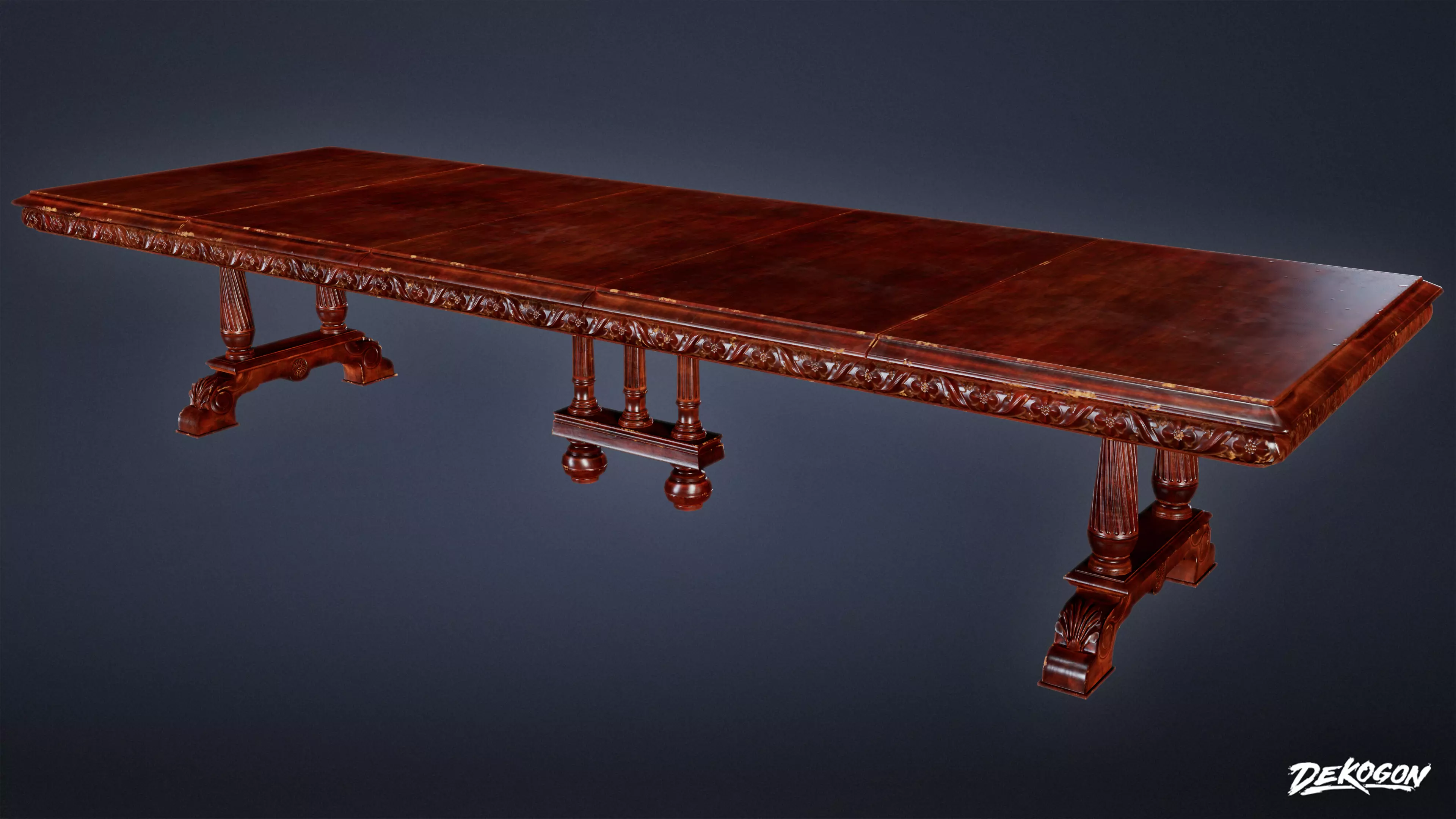 MEDIEVAL - Table 05 - LOW POLY Low-poly 3D model_0