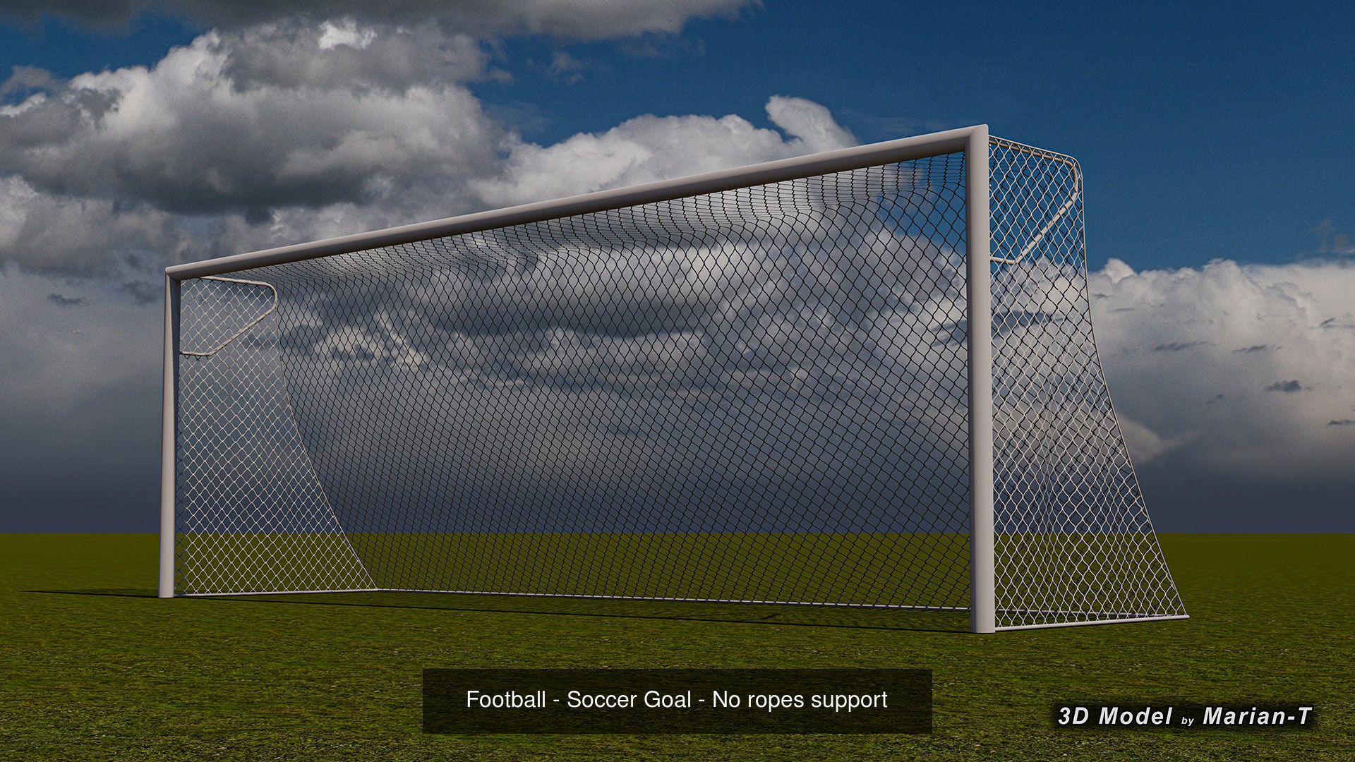 Football-Soccer Goals - FIFA Standard Dimensions 3D Model Collection_2