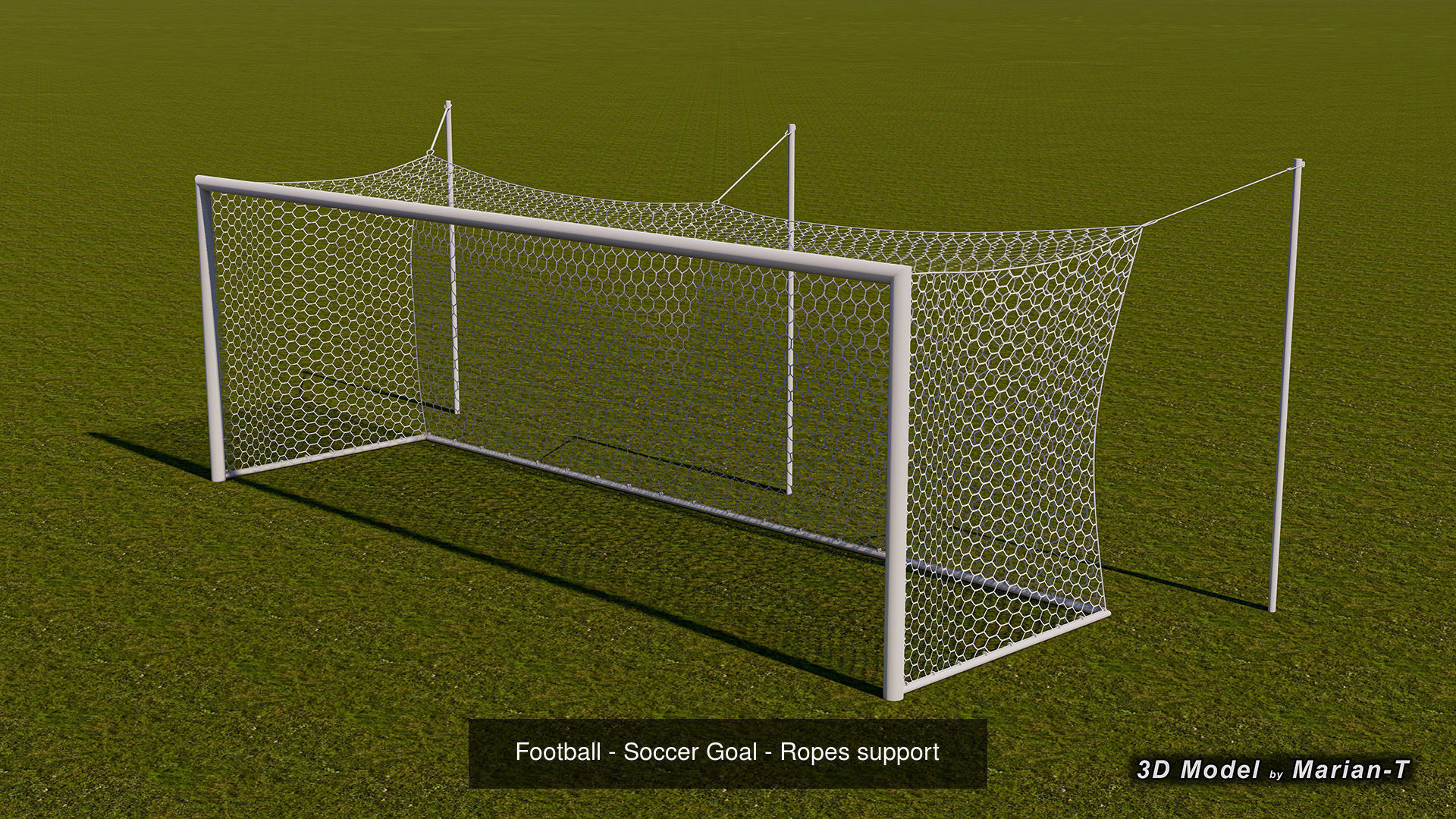 Football-Soccer Goals - FIFA Standard Dimensions 3D Model Collection_3