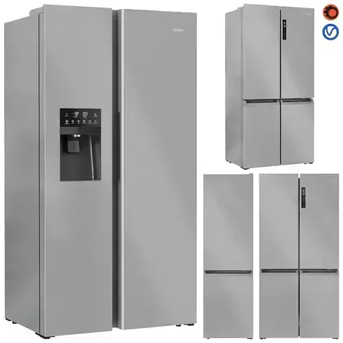Haier Refrigerator Set 01 3D model